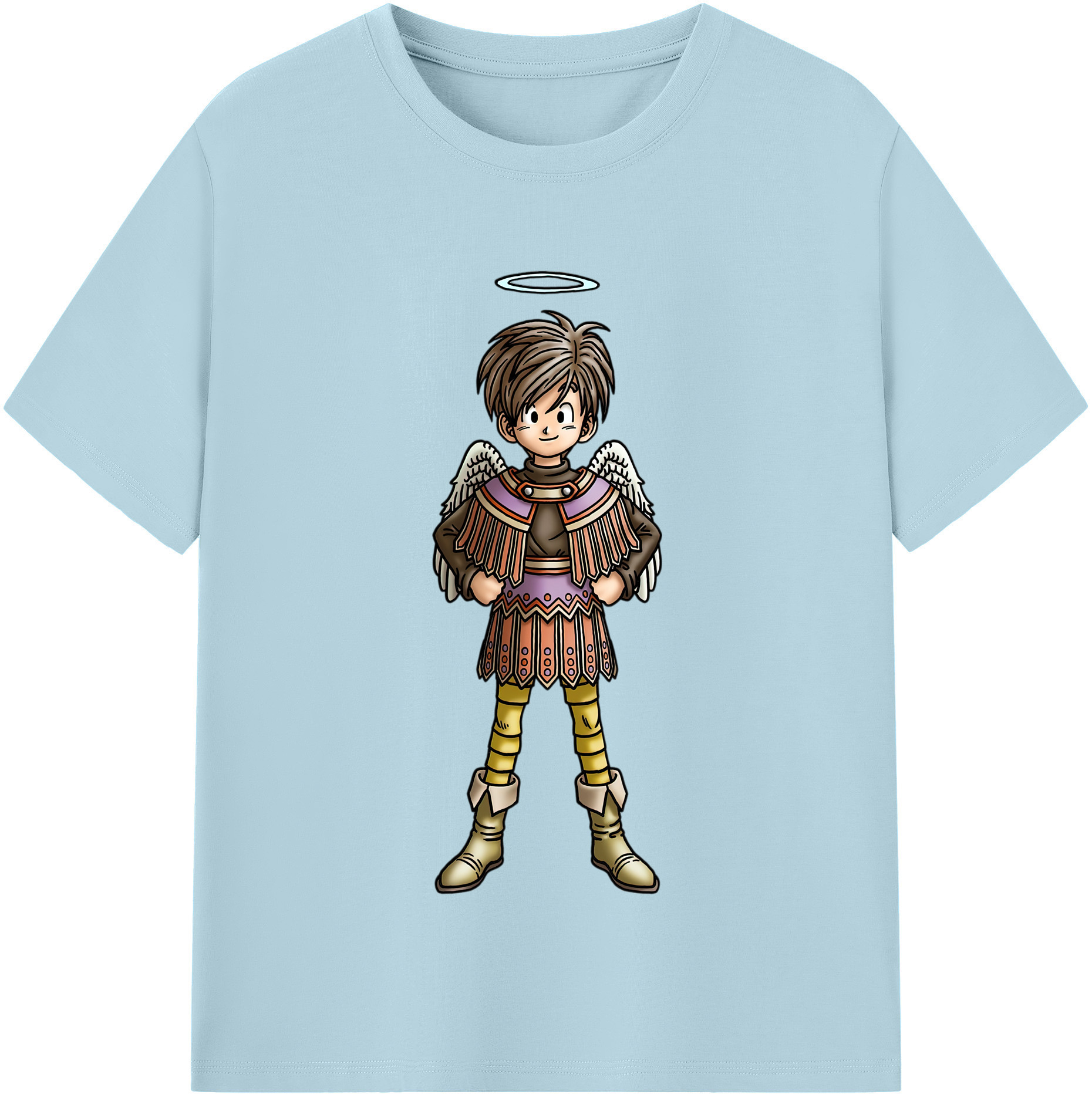 （画像用） ドラゴンクエスト Doragon Kuesuto Dragon Quest 綿100％半袖Tシャツ（フロントプリント）